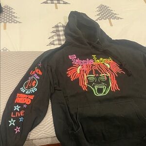 Black Graphic Hoodie